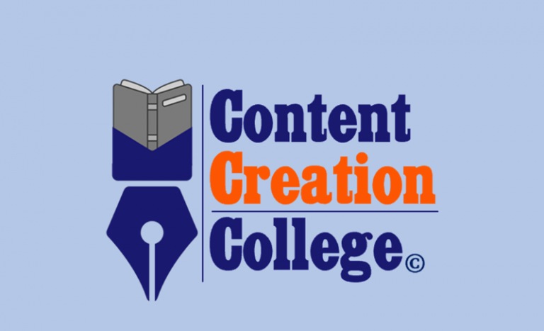 the beautiful logo of contentcreationcollege.com